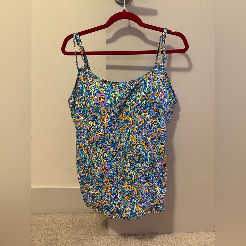 Printed Taylor Underwire Tankini Top